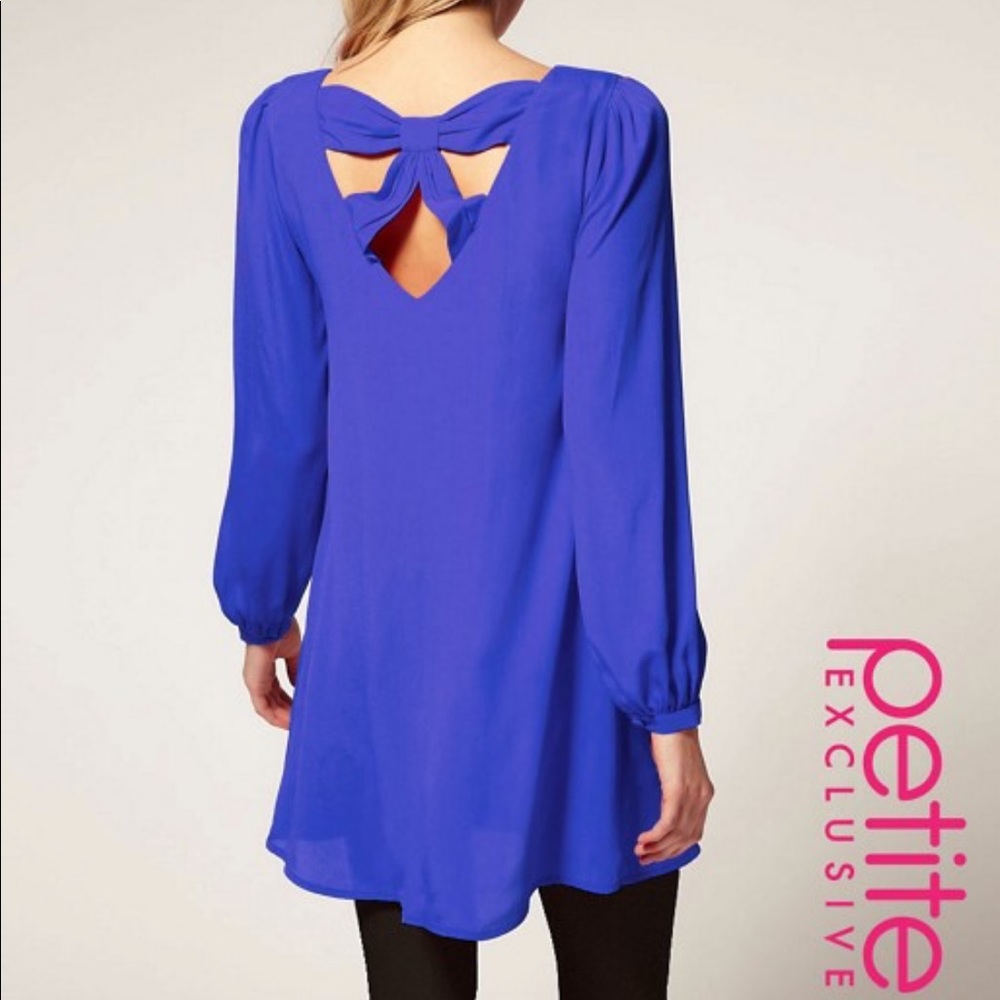 ASOS petite cobalt shift dress